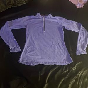 purple nike dri-fit quarter zip